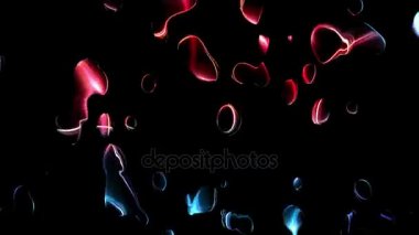 sıvı akışı kırmızı mavi 4 k