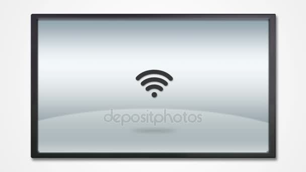 Affichage TV avec icône internet 4K 