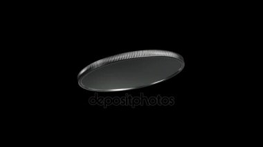 Gümüş sikke döndürme 45 derecelik açı 4k