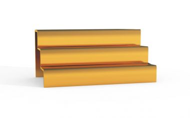 gold stairs of display stand clipart