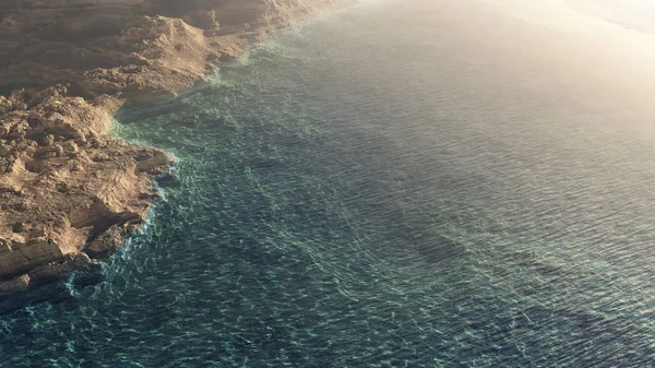Zee grot met breed uitzicht op de Oceaan — Stockfoto