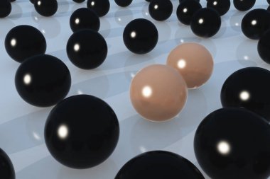 cilt ve cilt bakım kavramı için koyu renk topu