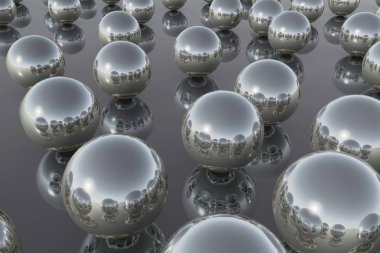 topları gümüş yansıma gökyüzü