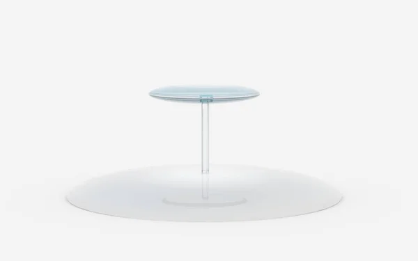Round of glass tiers stand — Stock Photo, Image