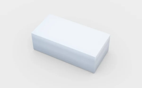 Στερεά καθαρό λευκό κουτί — Φωτογραφία Αρχείου