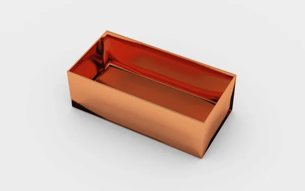 Caixa de cobre bandeja vista — Fotografia de Stock