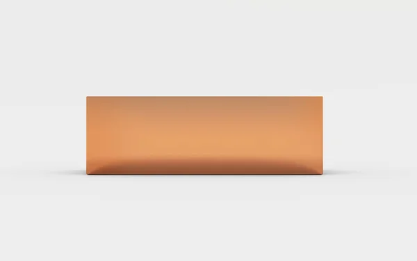 Caixa de cobre bandeja vista frontal — Fotografia de Stock
