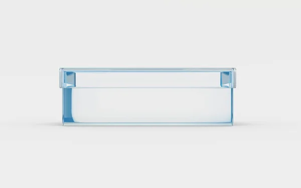 Caja de vidrio vista lateral — Foto de Stock
