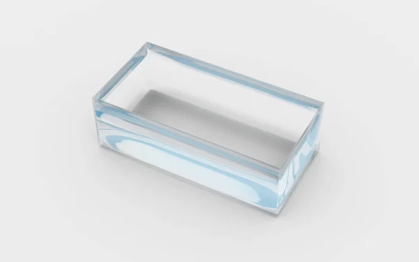 Glass tray view — Stock Photo, Image