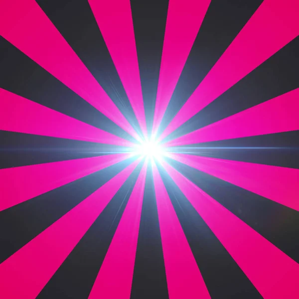 レンズフレア グラデーション放射状ピンク — ストック写真