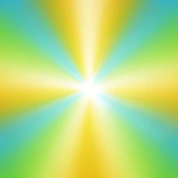 Spectre de couleur avec fusée éclairante dix-huit étoiles — Photo