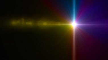 color light with lens flare clipart