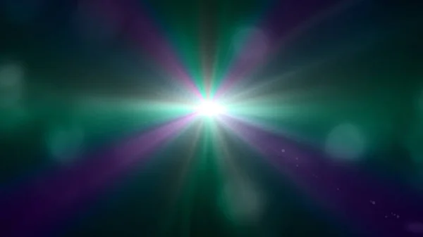 Green lens flare with boke background — Stock Photo, Image
