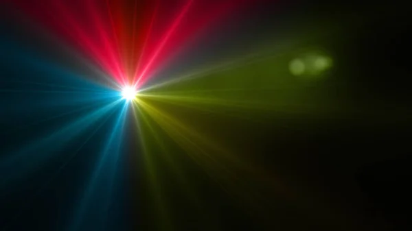 Three color flash flare — Stock Photo, Image