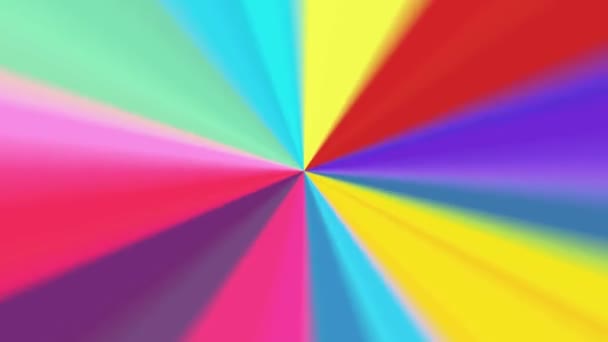Abstracte radiale kleurenpatroon — Stockvideo