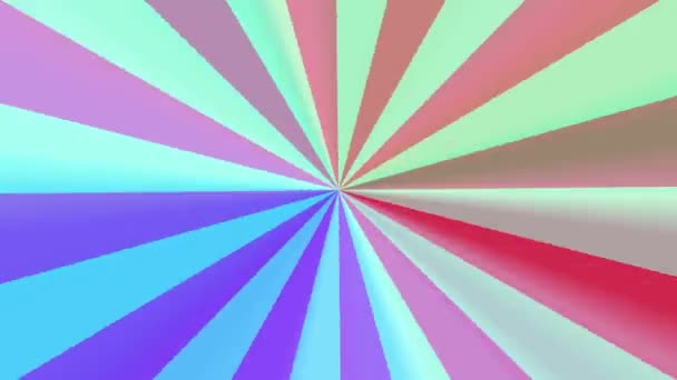 Abstracto azul púrpura patrón radial — Vídeo de stock