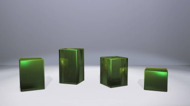 metal pencere ekran yeşil küp standı