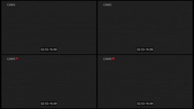 CCTV güvenlik kamera ile zaman kodu ve gürültü filtre efekti, kullanımı kolay ekleyin veya filtre video üzerinde ekran