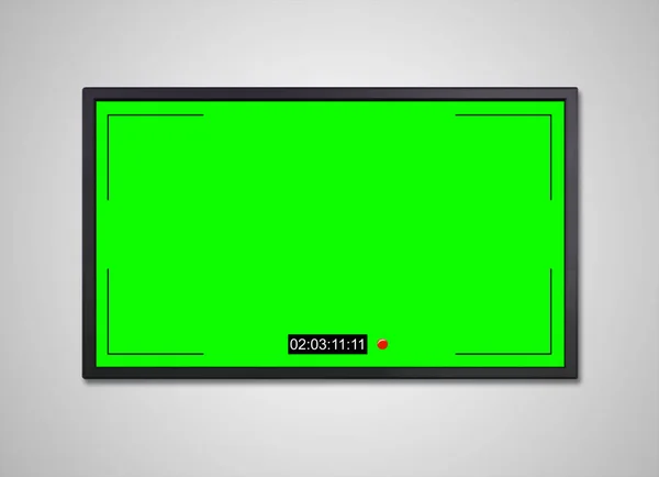 Телевізійний дисплей cctv екран запису — стокове фото