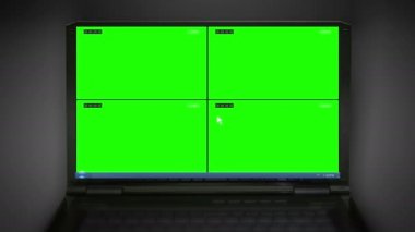 CCTV güvenlik kamera timecode efektli video değiştirmek için kolay kullanımlı renk anahtarı