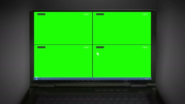 Cctv Säkerhetskamera Med Timecode Effekt Lätt Att Använda Färg För — Stockvideo