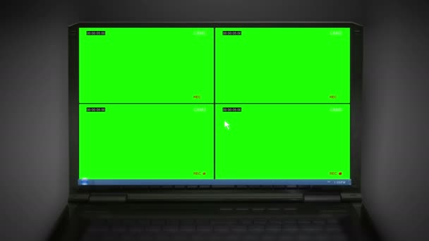 タイムコードエフェクト あなたのビデオを交換する使いやすいカラー Cctv セキュリティ カメラ — ストック動画