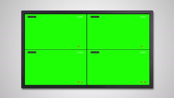 Cámara Seguridad Cctv Con Efecto Código Tiempo Fácil Usar Tecla — Vídeo de stock