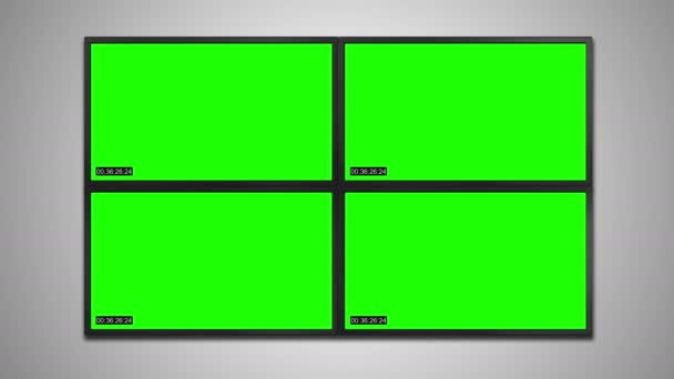 Cctv Security Camera Timecode Effect Easy Use Color Key Replace — стоковое видео
