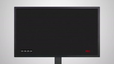 CCTV güvenlik kamera ile zaman kodu ve gürültü filtre efekti, kullanımı kolay ekleyin veya filtre video üzerinde ekran