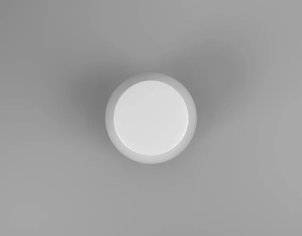 Tapa de tarro blanco en la esfera vista superior —  Fotos de Stock