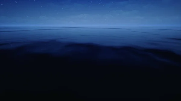 Ωκεανό τη νύχτα — Φωτογραφία Αρχείου