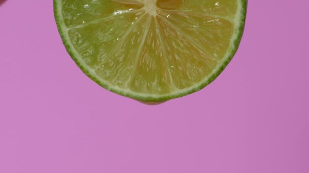 蜂蜜滴柠檬 — 图库视频影像