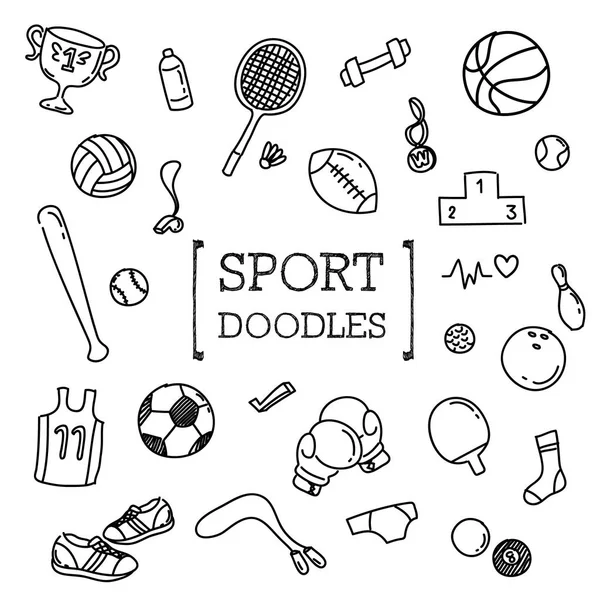 Sport Doodle, Hand drawing styles of sport.