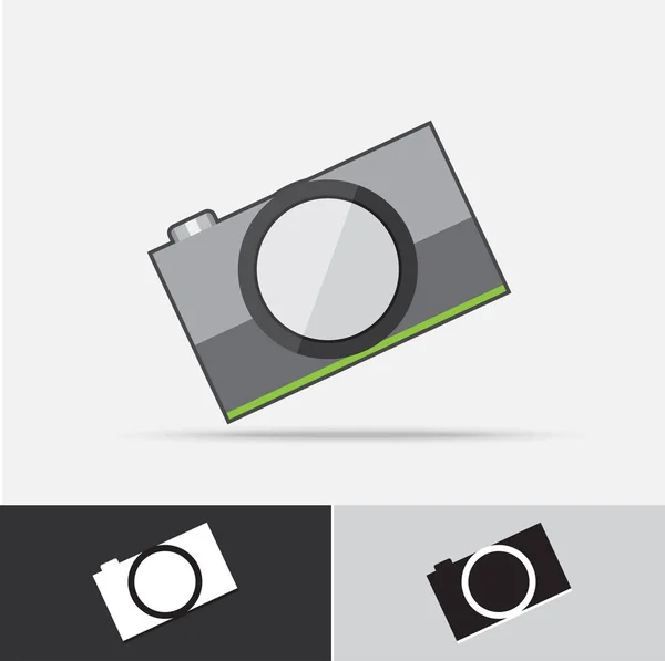 Camera vector pictogram plat ontwerp — Stockvector