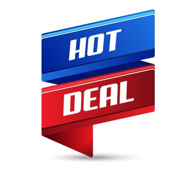 Sıcak Fırsat vektör simge Banner tasarımı