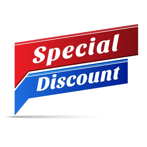 Special Discount Vector Web Banner Design — Stock Vector