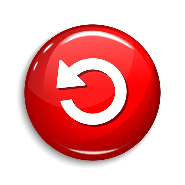 Recarregar Round Vector Web Element Circular Button Icon Design — Vetor de Stock