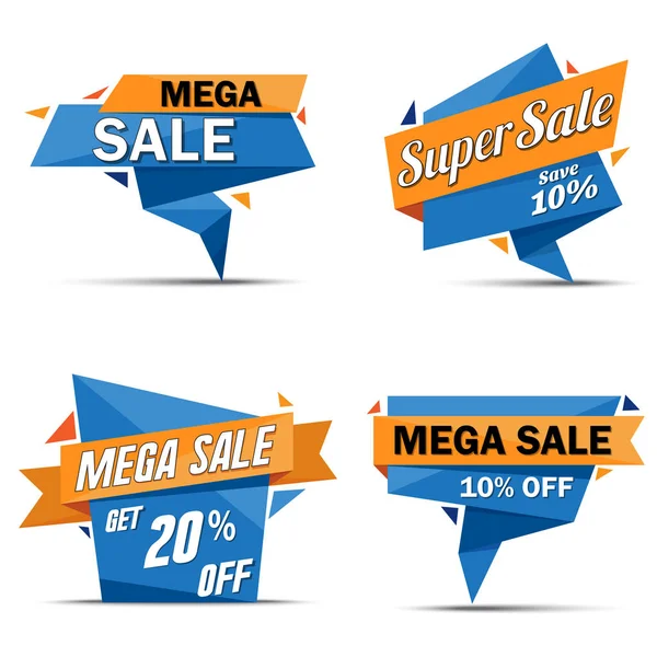 Mega Sale Vector webdesign Banner Backgriund — Stockvector