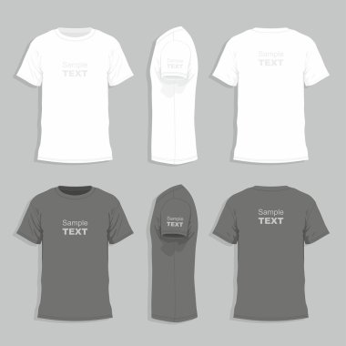 erkek t-shirt tasarım şablonu