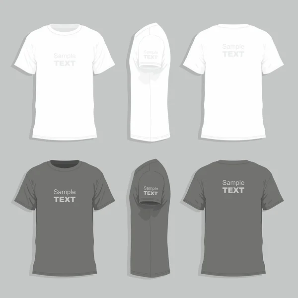 Mannen t-shirt ontwerpsjabloon — Stockvector
