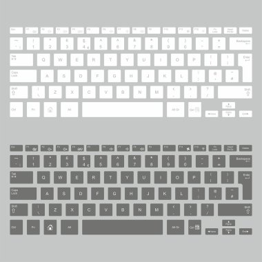 bilgisayar klavye. vektör