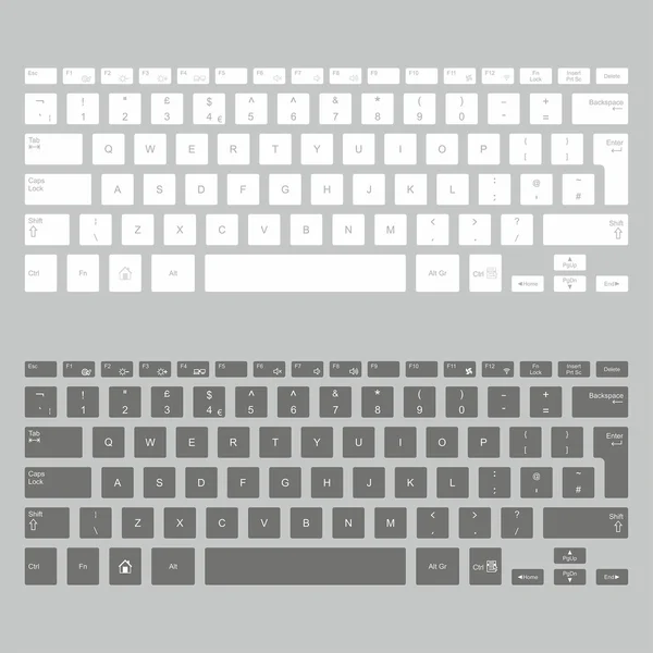 Teclado del ordenador. Vector — Archivo Imágenes Vectoriales