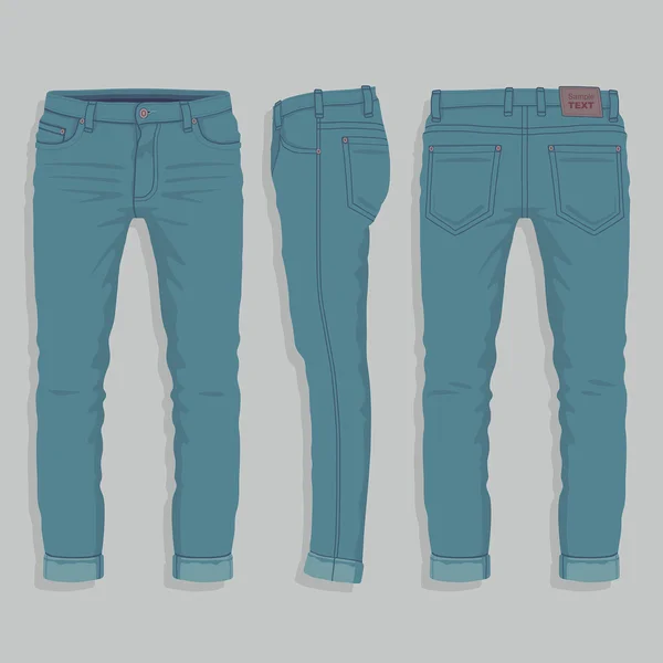 Pantalones vaqueros. Vector — Vector de stock