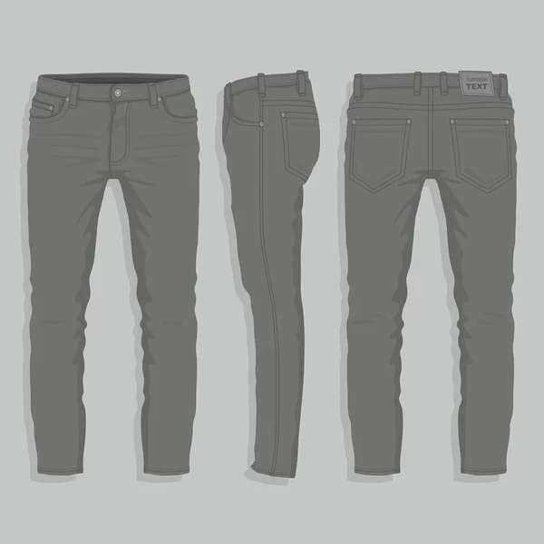 Jeans masculinos. Vetor —  Vetores de Stock