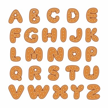 Noel Gingerbread alfabesi