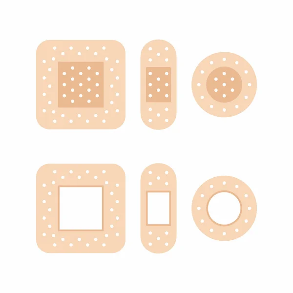 Bandages adhésifs. vecteur — Image vectorielle