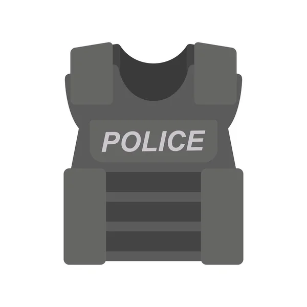 Bullet proof vest police — Stock Vector
