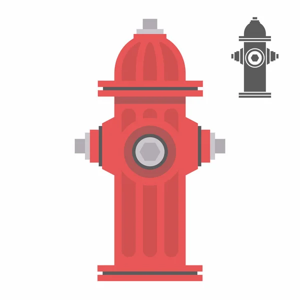 Röd brandpost — Stock vektor