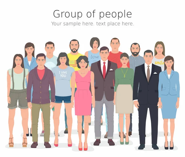 Groupe de personnes — Image vectorielle