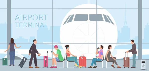 Havaalanı terminal. seyahat